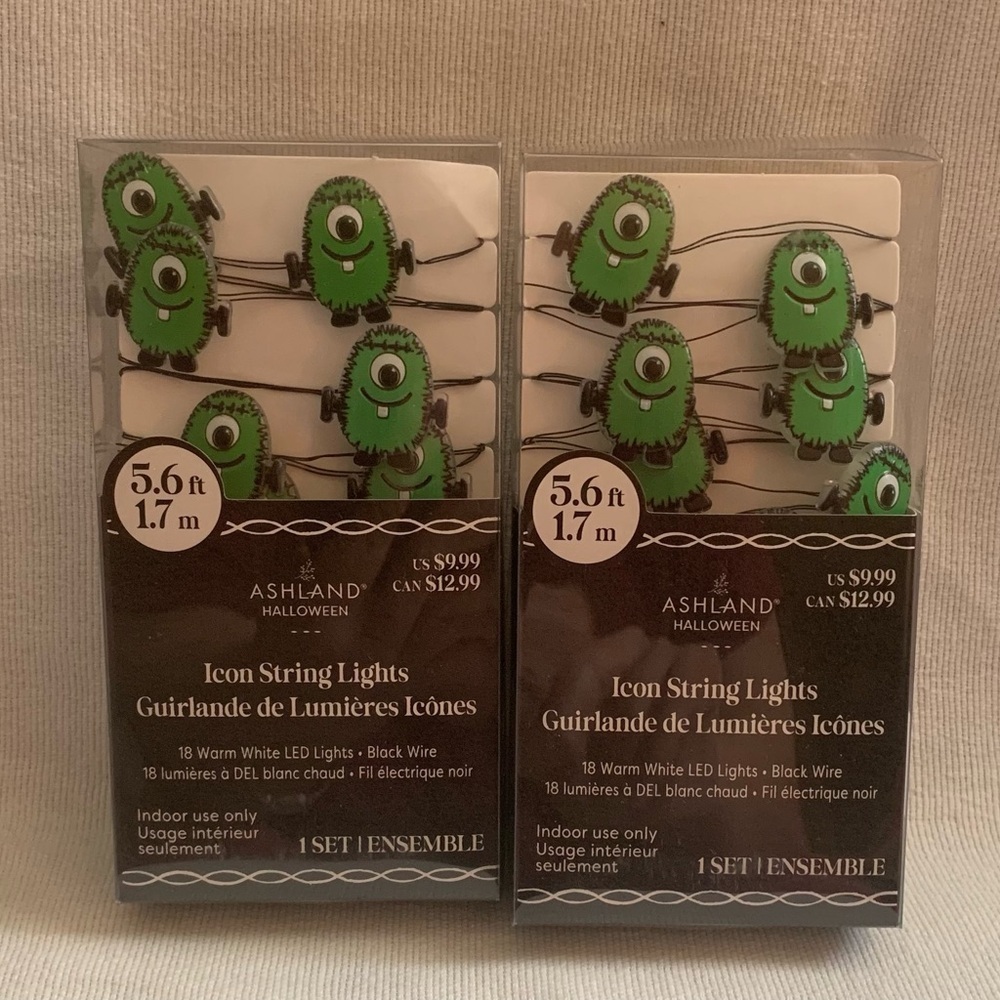 NIB Set of 2 Ashland Halloween Icon String Lights